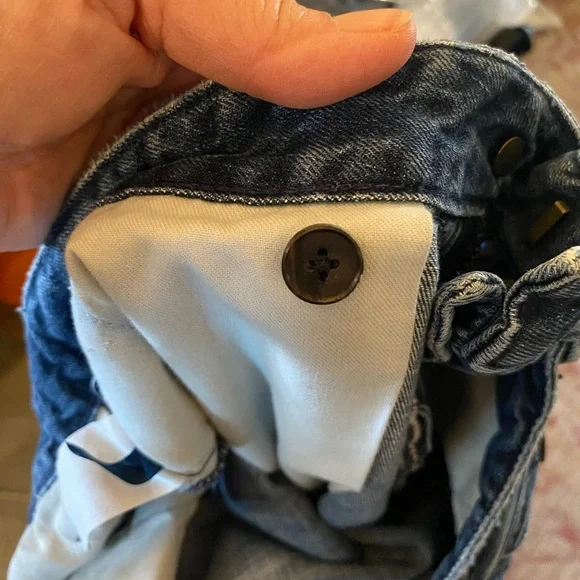 Vintage Polo Ralph Lauren Blue Wide Flare Jeans coastal cowgirl boho Western - Picture 9 of 9